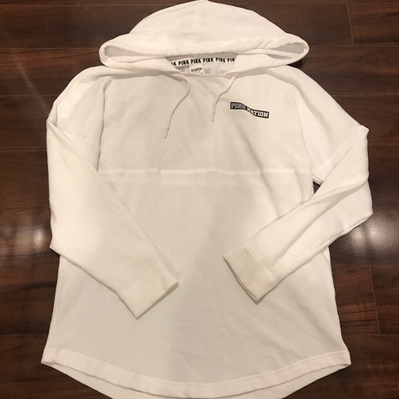 VS Pink White Hoodie - Picture 1 of 3